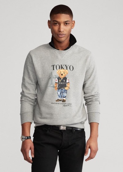 Polo Ralph Lauren Tokyo Bear Fleece Sweatshirt Herre Danmark (GKRYI1745)